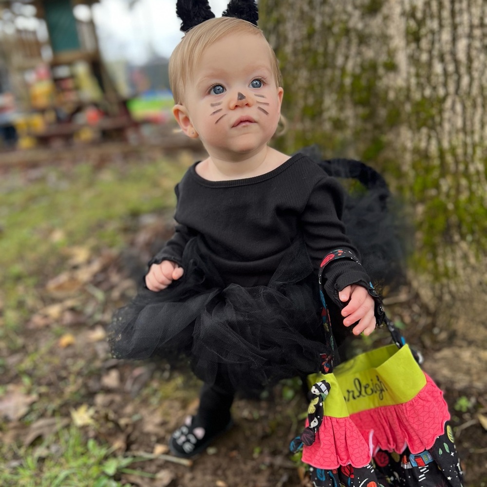 Toddler girl Black Cat Halloween costume 12-18 months!